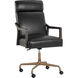 Collin Brown / Cortina Black Leather Office Chair